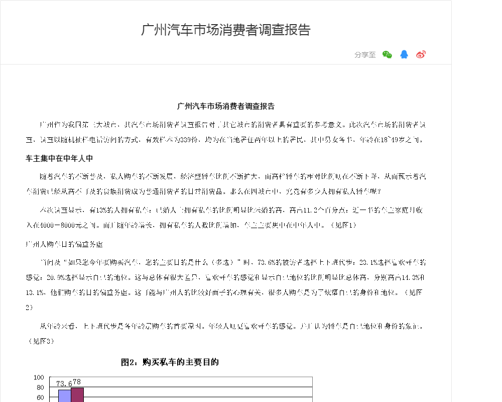 广州汽车市场消费者调查报告