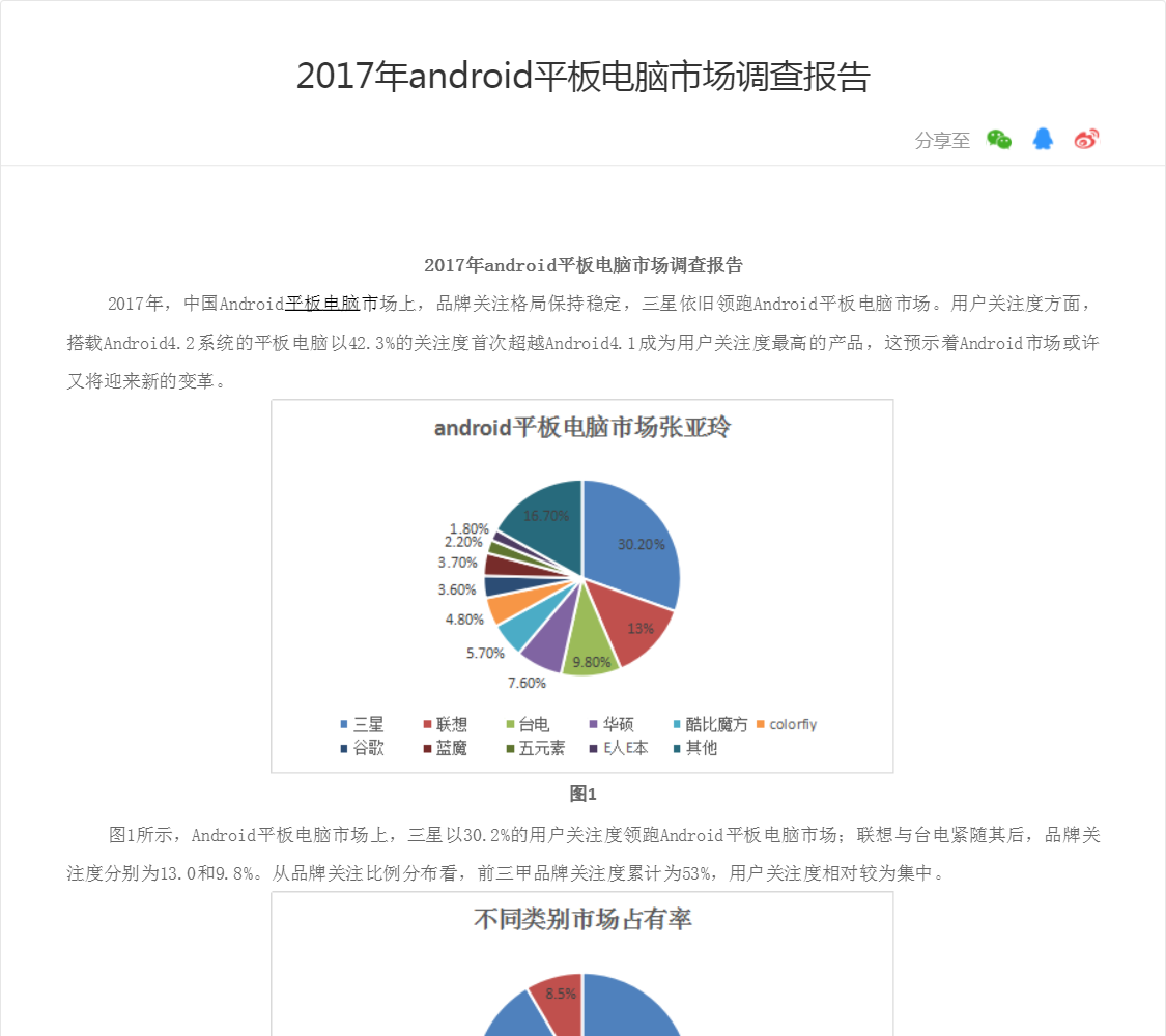 2017年android平板电脑市场调查报告