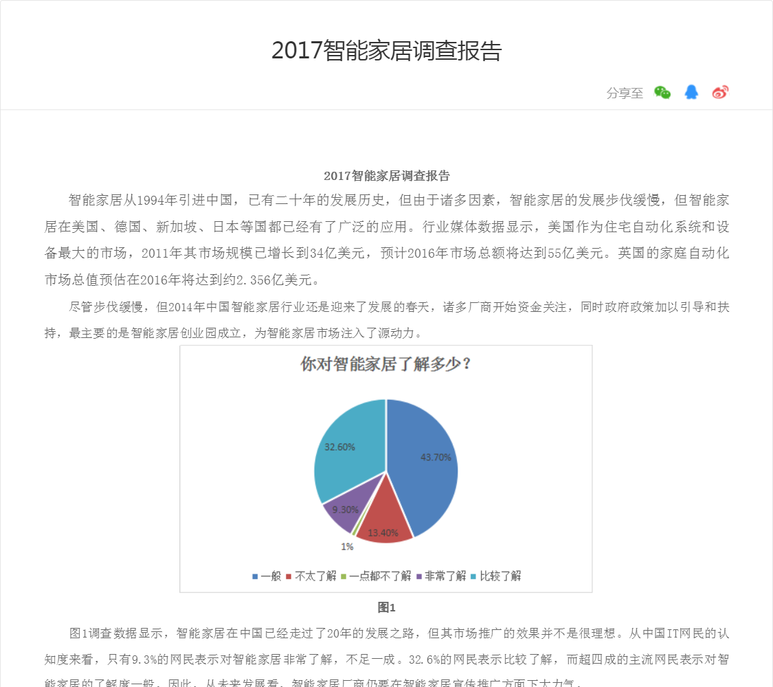 2017智能家居调查报告