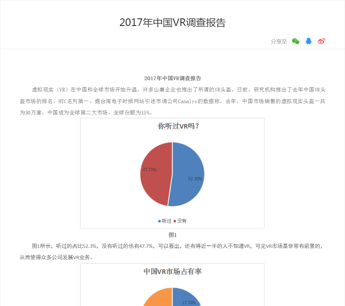 2017年中国VR调查报告